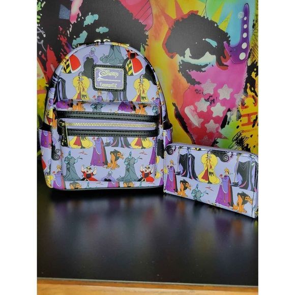Loungefly  disney villans 3 piece set main image 7